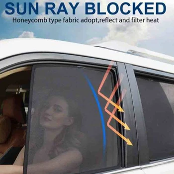 Bočné Okná Magnetické slnečník UV Ochrany Ray Blokovanie Oka Clonu vhodné Pre Toyota Prius 2009-