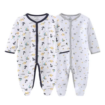 Nové Unisex Bavlna Dieťa, Chlapec, Dievča Remienky Oblečenie Cartoon Novorodenca Oblečenie Sady Roupa De Bebe