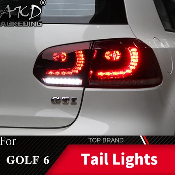 Koncových svetiel Pre VW Golf 6 2009-2012 R20 MK6 LED zadné Svetlá Hmlové Svetlá pre Denné svietenie DRL Tuning Áut Auto Príslušenstvo