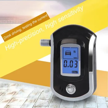 Profesionálne Digitálne Breath Alkohol Tester Breathalyzer s LCD Dispaly with11 Mouthpieces AT6000 Hot Predaj dfdf
