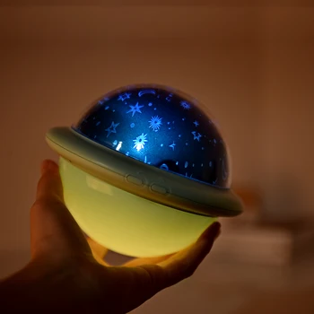 UFO Projekčnej Lampy LED Nočné Svetlo Hviezdne Nebo Tichom Vesmíru Dekorácie Osvetlenie Spálne Nočná Lampa pre Deti detský Baby