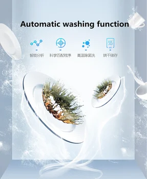 Nová automatická umývačka riadu, umývačka riadu pre domácnosť, multi-function žľab vložené ploche umývačka riadu