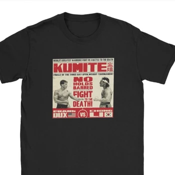 Bloodsport Filmový Plagát Tee Tričko Jean Claude Van Damme Tshirts Mužov Bavlna Tee Tričko Camisas Hombre Oblečenie