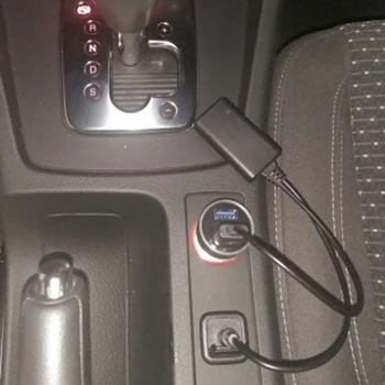 Biurlink Univerzálny 12V Auto Bluetooth Music Adaptér Bezdrôtovej Rádio Stereo AUX-IN, Aux kábel Kábel Adaptéra USB 3,5 MM Jack Konektor