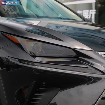 Auto Svetlometu Ochranný Film Predné Svetlo Transparentné Čierna TPU Nálepka Pre Lexus NX NX300h NX200t Facelift 2019-Na Accessoies