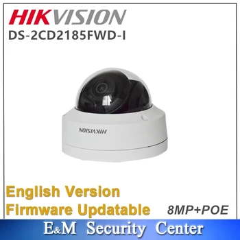 Pôvodné anglické hikvision DS-2CD2185FWD-I 8Mp audio I/O 4K Pevné IP67 IK10 H. 265 Dome Sieťová Kamera