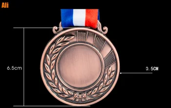 Nové Módne Zlato Striebro Bronz Volejbal Medaily Prispôsobené Kovové Medaily Zápas Majstrovstiev Športové Hry Medaily Priemer 65mm
