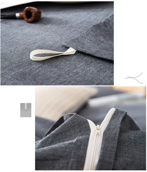 Junwell Bavlna Perinu Nastaviť Japonský Jednoduché Tuhé Umyté Bavlny, Mäkké Textílie Deka Kryt Japonský Štýl Jednoduchý Dizajn