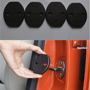Lapetus Auto Door Lock Ochranný Kryt Trim 4 Ks / Set Príslušenstvo Vhodné Pre Volkswagen T-Roc T Roc 2018 2019 2020 2021 Plastové