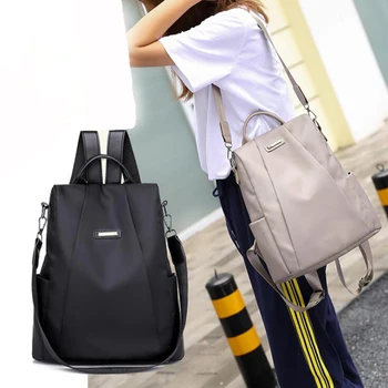 Ženy Cestovný Batoh Travel Bag Anti-Theft Oxford Handričkou Batoh Black Väčšiu Kapacitu Bežné Batoh Ženy Dropshipping