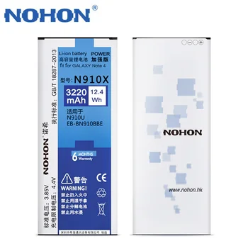 NOHON Batérie Pre Samsung Galaxy Note 2 3 4 8 Note8 N9500 Note4 N9100 N910X Note3 NFC N9000 Pozn.2 N7100 Originálny Telefón Bateria