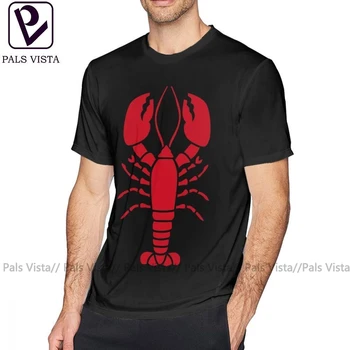 Homár T Shirt Lobster T-Shirt Tlač 100 Percent Bavlna Tee Pánske Tričko Pláži 5x Krátke Rukávy Zábavné Tričko