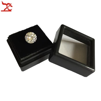 80Pcs Plastové Voľné Diamond Zobraziť Package Kameň Box Biely Gem Prípade Čierna Pamäťovej Peny Pad Korálky Prívesok Box Predviesť 3*3*2cm