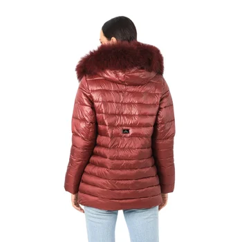 Krátke teplý kabát ženy nadol bunda reálne kožušiny Žena bavlna Plus kabát office outwear vetru veľkosť prešívaný oblečenie 17-52