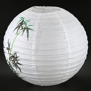 Horúce 35 cm Tienidlo Lampy Papier Svietidla orientálnou Svetla Dekorácie, Bambus