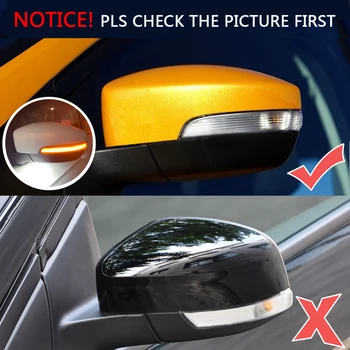 Údené Tečie Spätné Zrkadlo Osvetlenie, Indikátor Pre Ford Kuga Ecosport Roky 2013-2018 Dynamické Blinker LED Zase Signálne Svetlá