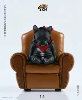 JXK JXK045 1/6 francúzsky Buldog Dekadentnej Pes sa Modeli Zvierat Pet Kolekcie Darček Hračky Na Sklade