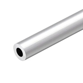 Uxcell 6063 Aluminum Kolo Trubice 300 mm Dĺžka 19 mm vonkajší priemer 10 mm Vnútorné Dia Hladký Hliníkový Rovno Hadice