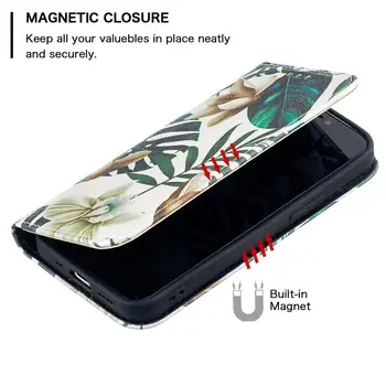 Kožené Peňaženky puzdro Pre iPhone 12 Mini 11 Pro Max X XR XS 7 8 Plus Sloty pre Karty Držiteľ Flip Stojan, Kryt Pre iPhone SE 2020 Capa