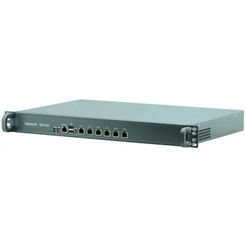 6 ethernet LAN porty siete security firewall linux bez ventilátora 1U rackmount server Intel Celeron Quad Core J1900