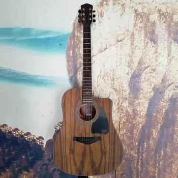 Vysoká kvalita 41inch cutway akustické elektrická gitara V tvare s Dao dreva top