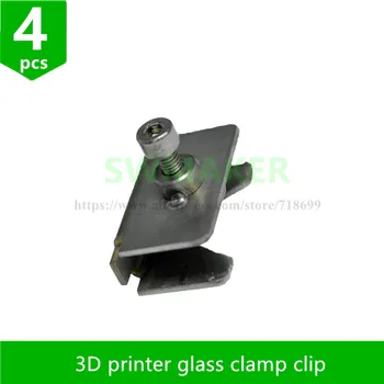 SWMAKER 4pcs 3D tlačiarne, Špeciálne vyhrievané posteľ sklo objímka klip z Nehrdzavejúcej ocele klip pre Reprap 3D tlačiarne, príslušenstvo, diely