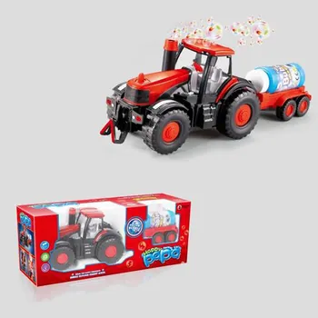 Autíčka Bublina Fúkanie Farmy Traktora s Svetlá Zvuk Deti Stroje Auto Hračky Nákladných Vozidiel Obrázok Plápolal, Hračky Pre Deti,