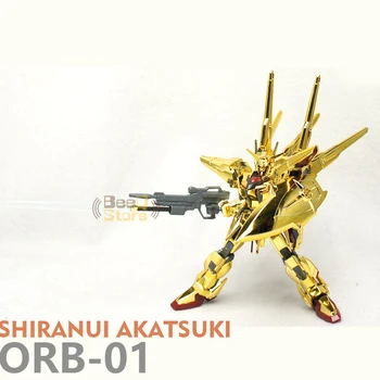 Shiranui Akatsuki Gundam HG Gaogao HG 1/144 Anime Robot Model Pokovovanie gold ORB-01 Zhromaždenia Akcie Figureals Montáž Akcia