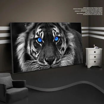 Africký Lev Veľký leopard Zvierat Tvár Plátne, Obrazy na Stenu Umenie Plagáty A Vytlačí Zvieratá Lions Art Obrázky Pre Obývacia Izba