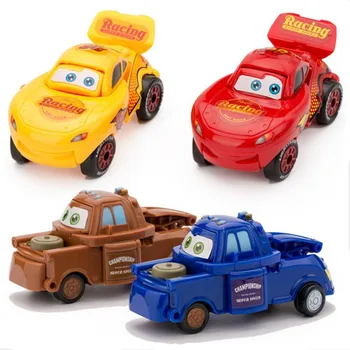 2018 Disney Pixar Cars 2 3 Blesk McQueen Nových exotických deti závodné auto chlapec Vianočný darček model auta, deformovaný vajcia hračka darček