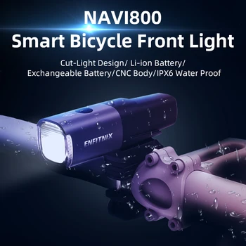 ENFITNIX 2020 najnovšie Navi800 smart bicykel predné svetlo auto start stop full cnc nočné svetlo 800LM max nabíjateľná ipx6 svetlo