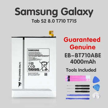 Pôvodné Tablet Batéria EB-BT710ABE Pre Samsung Galaxy Tab S2 8.0 T710 T715 LTE SM-T715C 4000mAh Nahradenie Akku Rýchle dodanie
