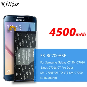 Bezplatný Nástroj, 4500mAh Telefón Batéria pre Samsung Galaxy C7 C7000 C7010 Dua C7018 C7 Pro EB-BC700ABE +Sledovacie Číslo