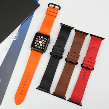 MAIKES Sledovať Príslušenstvo Watchband iwatch 44 mm 40 mm, Športové Fluorokarbón Gumy Sledovať popruh Pre Apple hodinkám 42mm 38mm
