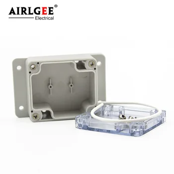 63*58*35mm vonkajšie priehľadný kryt kábla spojovacej skrinke s ucho malý vodotesný box IP65 zapečatenej krabice