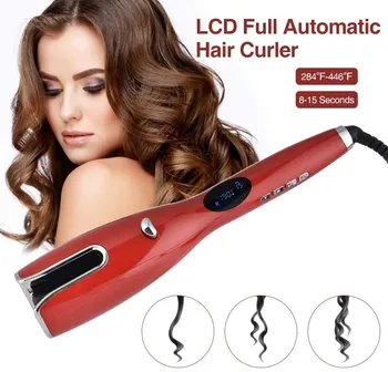 Nový Príchod LCD Vlasy kulma plne Automatické Vzduchu Curler Rotujúceho Vzduchu-Spin-N-Palička Curl Anti-obarenie Multifunkčné Vlasy Curler