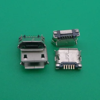 Smartphone, tablet pc 5-pin dlhé ihly Micro USB Konektor konektor pre Nabíjanie Zásuvka pre Nokia/Lenovo/OPPO 100ks/veľa