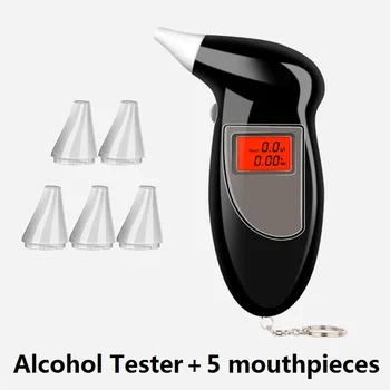 2021 Profesionálne Alkoholu v Dychu Tester Breathalyzer Analyzer Detektor Test Keychain Breathalizer Breathalyser Zariadenie, LCD Displej