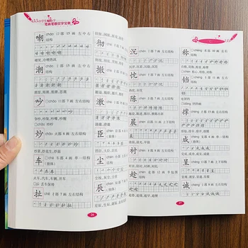 3500 Čínske Učenie slová synchronizované učebnice 1-2 stupeň Čínsky znak mŕtvice Raného Vzdelávania pre Deti Predškolského Knihy