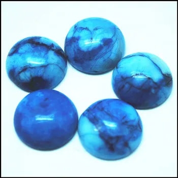 10pcs modrý kameň modrý jaspe kameň cabochons č otvor sivá jaspr semi precious stone Kameň KABÍN 16 MM