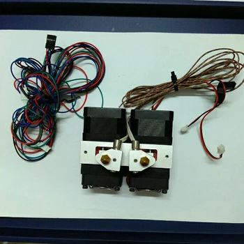 3D tlačiarne dual tryska hlavu vytláčacie full Kit Kompatibilný s Makerbot Replicator 2x 0,4 mm tryska Vhodná pre 1.75 mm vlákna