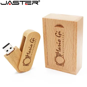 JASTER nová akcia 10pcs zadarmo logo Skutočná kapacita Buk Usb+BOX flash disk 64 GB 32 GB, 16 GB 8 GB 4 GB Fashion flash darček