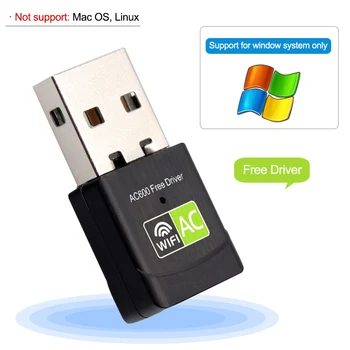 USB Wifi Adaptér Wifi USB Ethernet AC 600 mb / s Wi-Fi Prijímač Wi-Fi USB Adaptér Lan 2.4 G 5 ghz PC, Wifi Dongle, Sieťová Karta