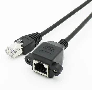 1,5 m 5'ft RJ45 Siete Ethernet Patch Kábel Mužov a Žien M-F Rozšírenie Cat6