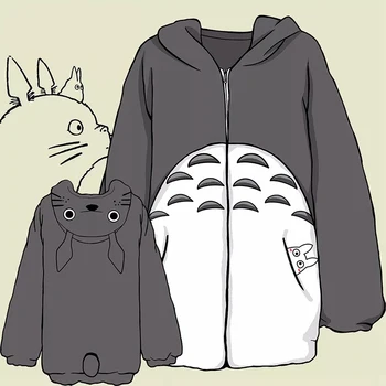 Môj Sused Totoro Hoodie Cosplay Totoro Kostým Anime, Mikiny Bundy