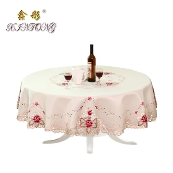 Európska Záhrada vyšívaný Obrus oválny tvar jedálenský stôl handričkou ruže kvet čaj carbinet kryt vankúš svadobné dekorácie