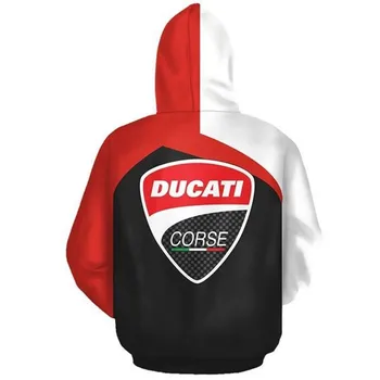 Nové pánske Digitálne 3D Tlač Auto Logom Ducati Hoodie Mužov Ležérne Módne Harajuku Vysoko Kvalitné pánske Kapucňou Značky Top Bunda