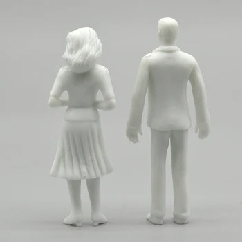 50pcs miniatúrne biele údaje 1:25 Architektonické ľudská mierka model ABS plast ľudí