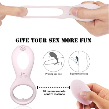 Erocome Pennis Krúžok Vibrátor Bezdrôtové Diaľkové Ovládanie 8 Vibračných Módov Vibrátory Penis Krúžok Sexuálne Hračky Pre Mužov Erotické Produkty