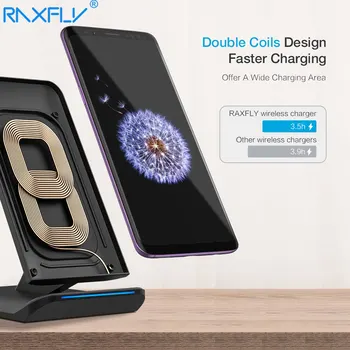 RAXFLY 10W Bezdrôtová Nabíjačka Pre Samsung S20 Ultra S10 S9 S8 Plus S7 Qi Rýchlo Nabíjačka Pre iPhone XS XR XS MAX X 8 Nabíjanie Pad